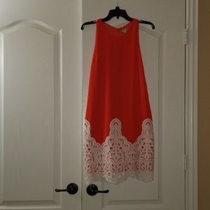 Cremieux  Vibrant Orange Date Dress. Size Sm